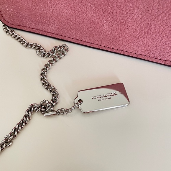 Coach Bowery Crossbody Bag in Glitter Rose / Silver - Picture 5 of 13